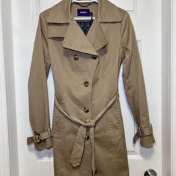 Mexx Taupe Classic Trench.  Size 38 - Picture 1 of 11